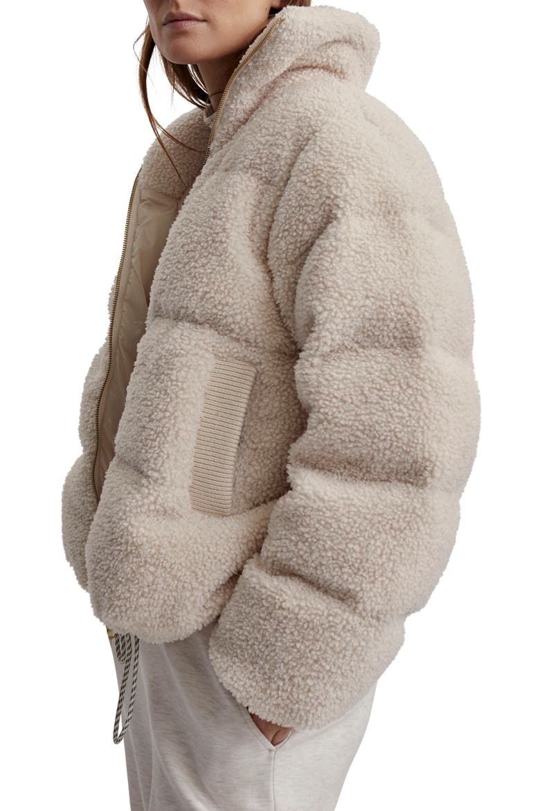 Wilkins Fleece Puffer Jacket, Alternate, color, SANDSHELL