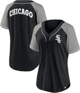 FANATICS Women's Fanatics Branded Black Chicago White Sox Ultimate Style Raglan V-Neck T-Shirt