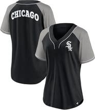 FANATICS Women's Fanatics Branded Black Chicago White Sox Ultimate Style Raglan V-Neck T-Shirt