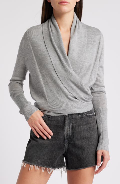 Wasson Rib Open Front Wool Cardigan