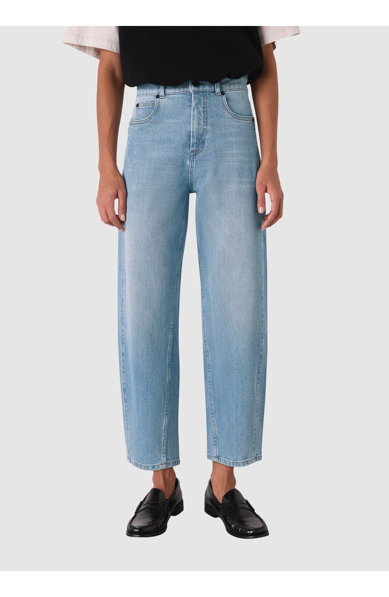 Whistles Stretch Barrel Leg Jean, Main, color, Light Wash