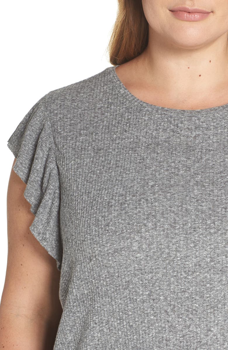 BP. Ruffle Sleeve Tee, Alternate, color, 