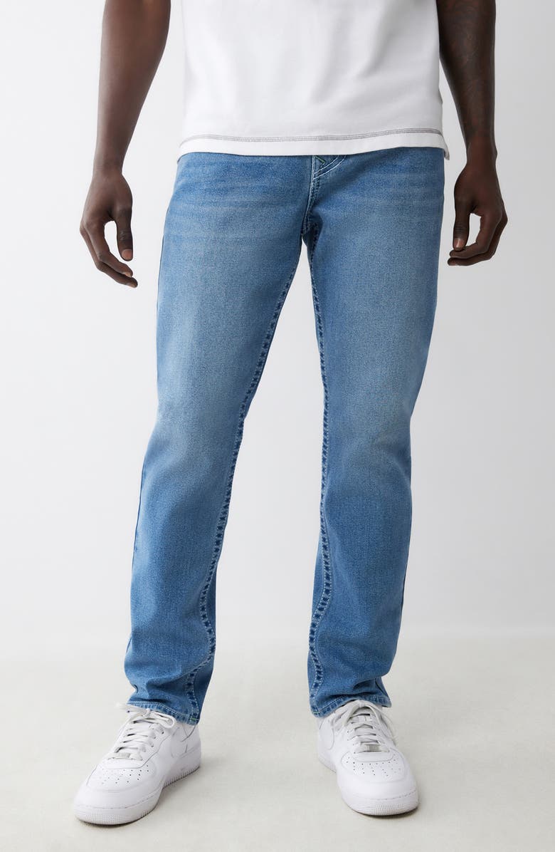 True Religion Geno Snap Flap Slim Fit Jeans, Main, color,