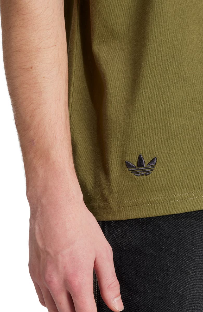 adidas Neuclassics Oversize Cotton T-Shirt, Alternate, color, Focus Olive