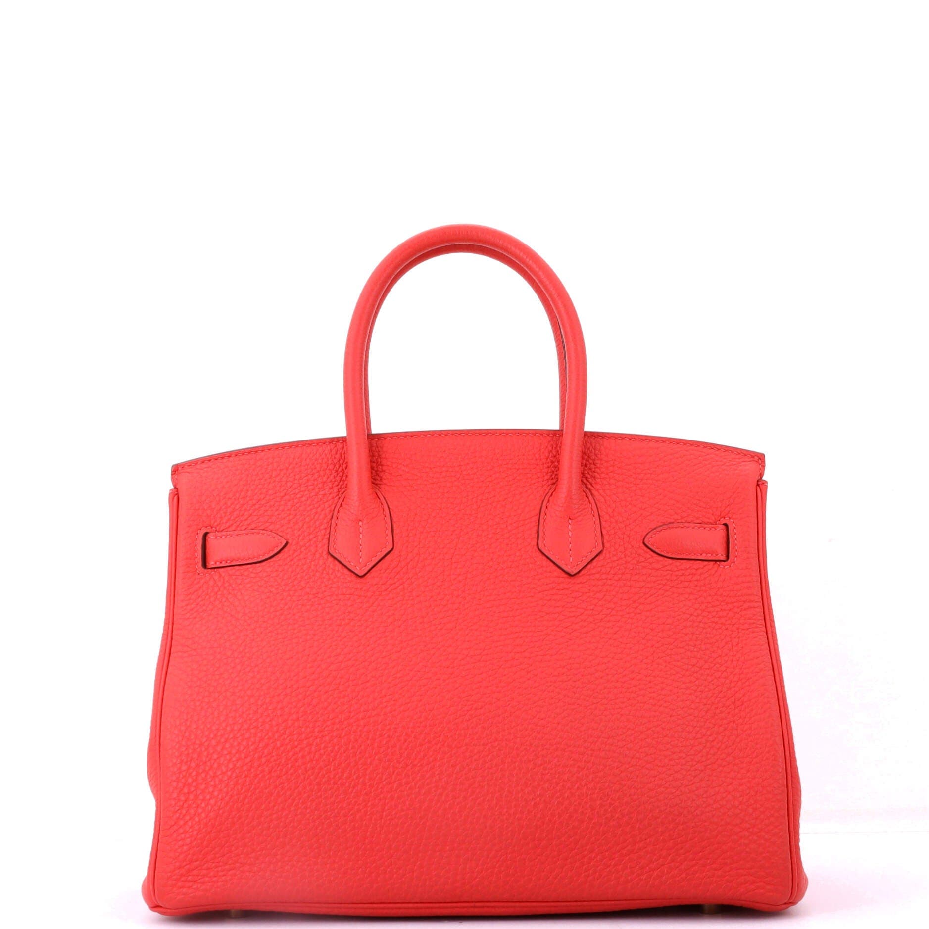 Pre-Owned Hermes Birkin Handbag Red Togo with Gold Hardware 30, Alternate, color, Vermillon