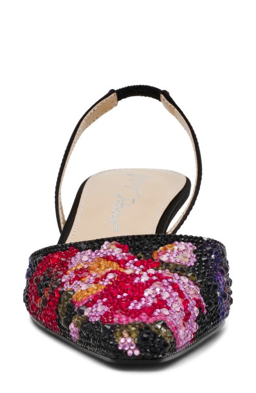 Betsey Johnson Oppal Rhinestone Slingback Pump In Multi