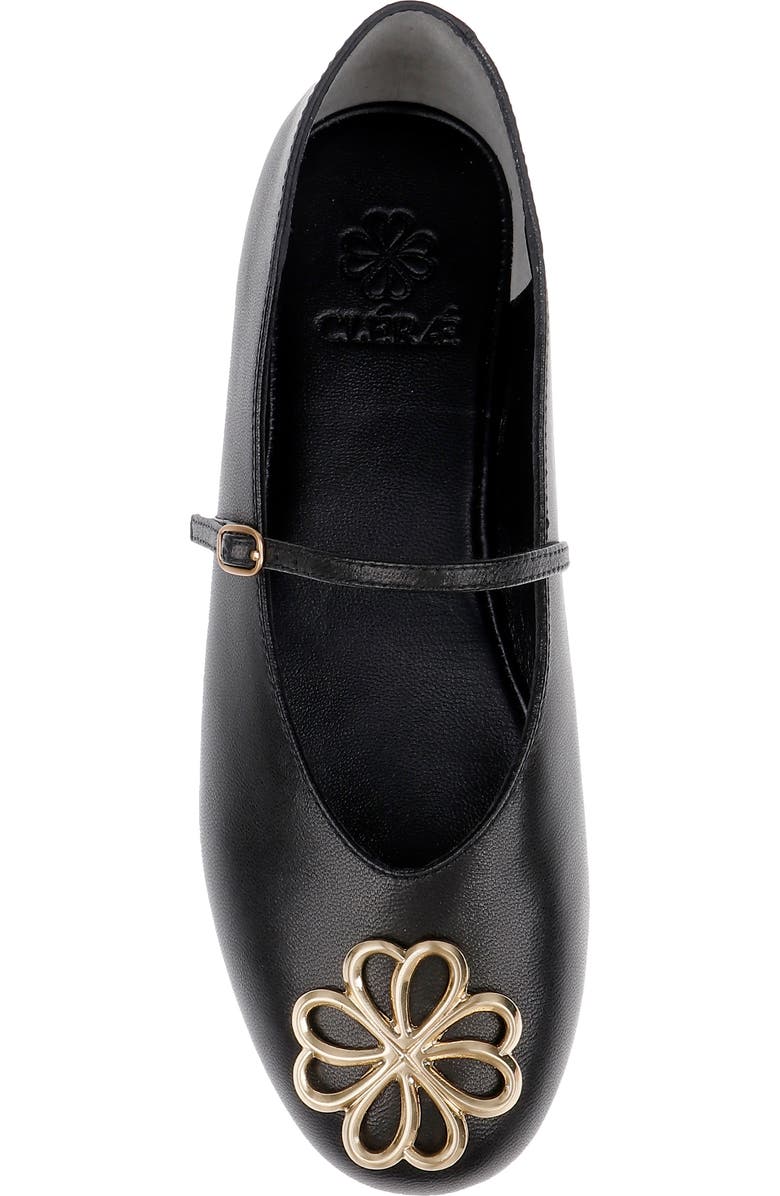 CLERAE Maril Mary Jane Flat, Alternate, color, Black Leather
