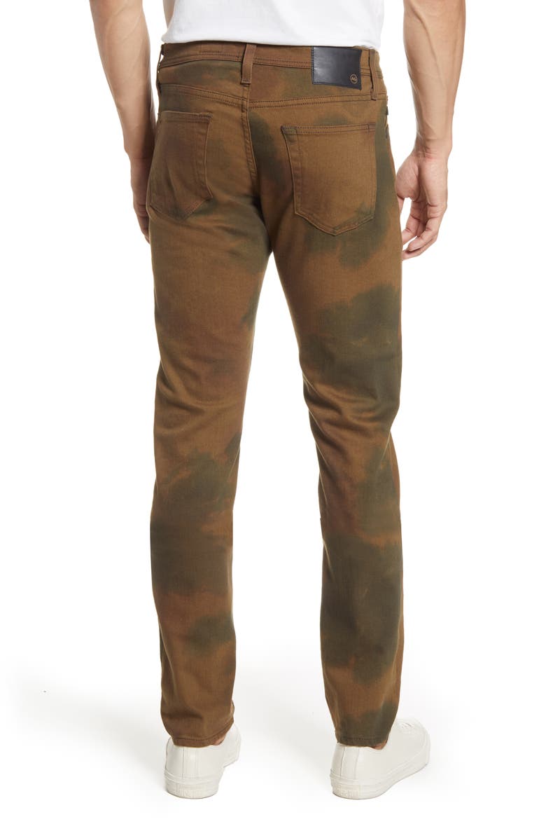 AG Dylan Extra Slim Jeans, Alternate, color, Watercolor Camo Dried Grass