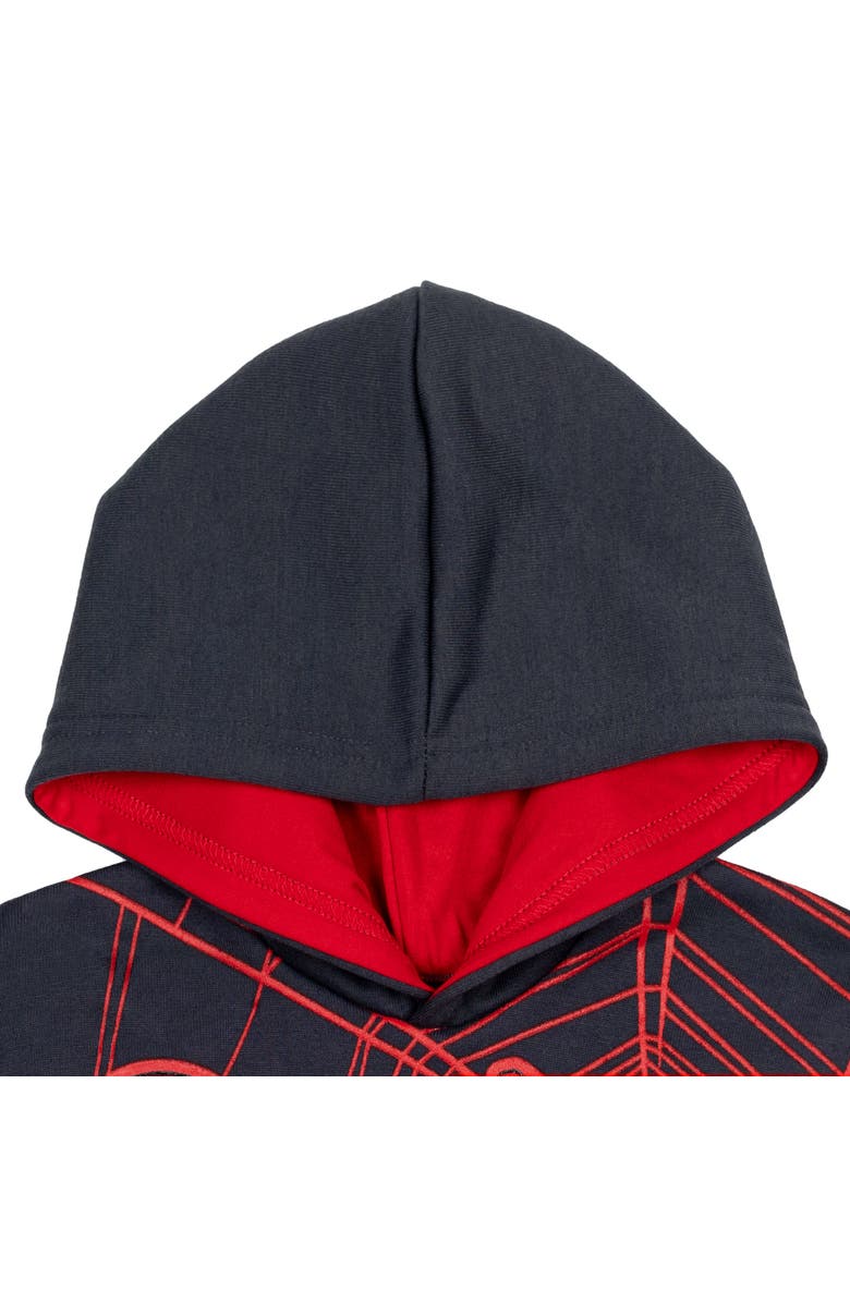 Marvel Spider-Man Fleece Pullover Hoodie, Alternate, color, Miles Morales Dark