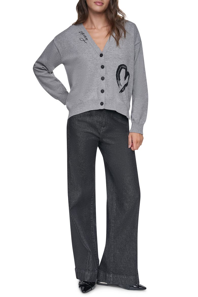 Heart Brushstroke Cardigan, Alternate, color, FEATHER HT