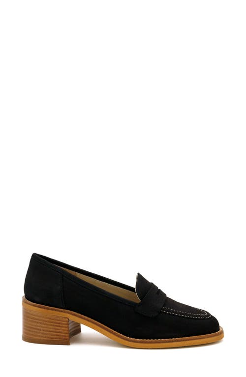 Amalfi By Rangoni Abele Penny Loafer In Black Long Beach