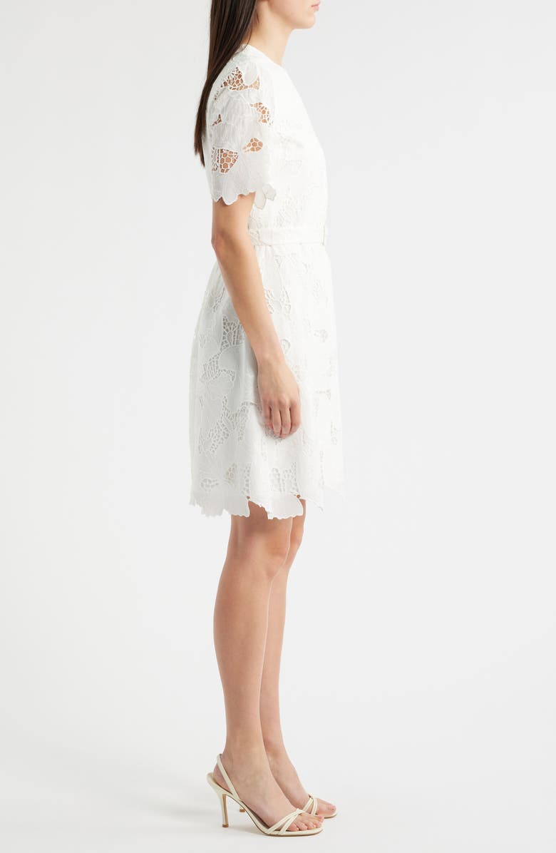 Elie Tahari The Clover Butterfly Lace Dress, Alternate, color, 