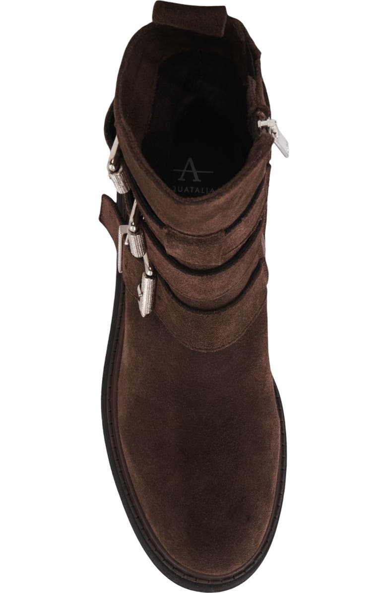 Aquatalia Follina Weatherproof Bootie, Alternate, color, Taupe Suede