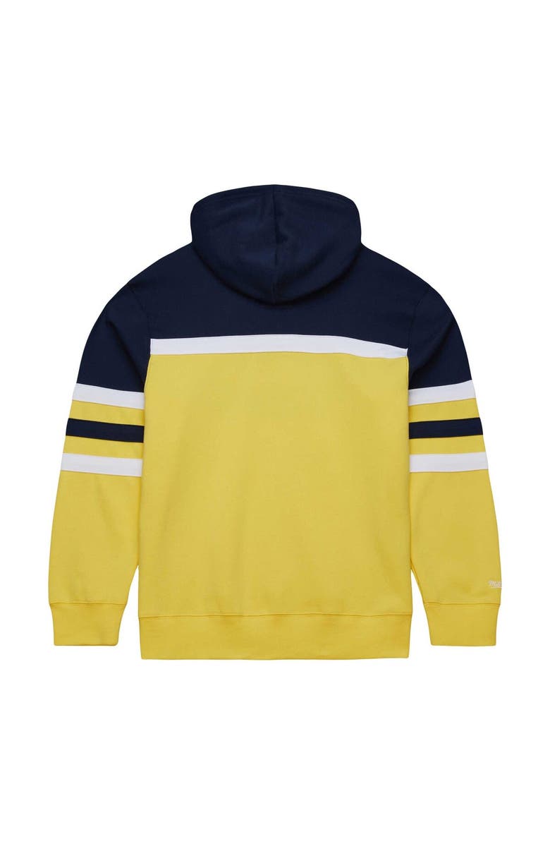 Mitchell & Ness Men's Mitchell & Ness Navy/Gold Indiana Pacers Head Coach Pullover Hoodie, Alternate, color,