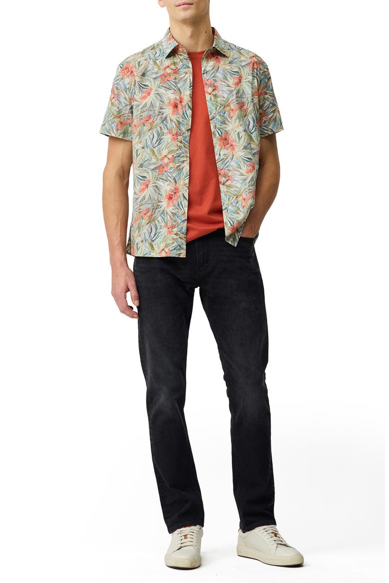 Riverina Floral Short Sleeve Button-Up Shirt, Alternate, color, BOTANICAL