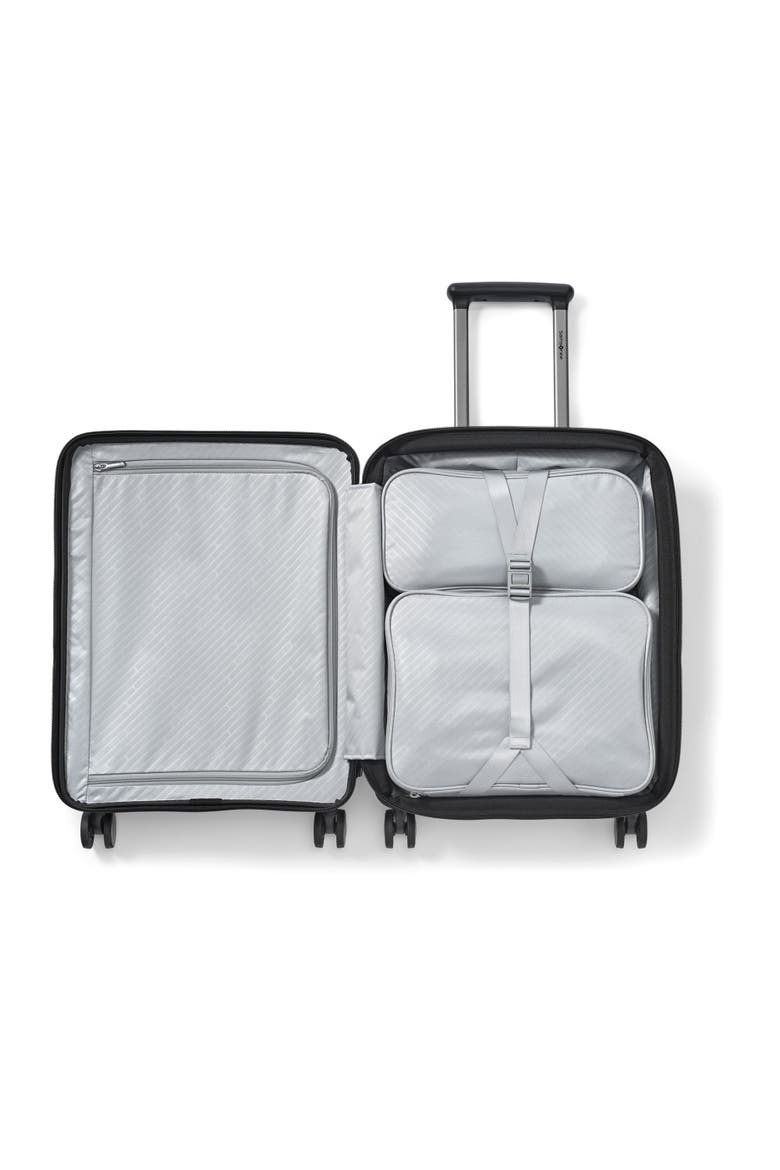 Paralux Expandable 22" Carry On Spinner Luggage, Alternate, color, Black