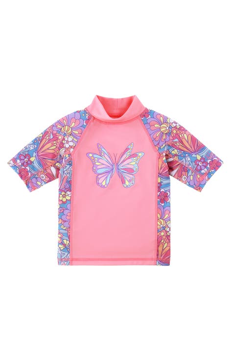 Short Sleeve Sunny Swim Shirt (Toddler, Little Kid, Big Kid)