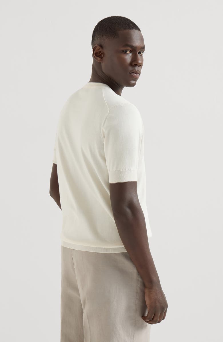 Brunello Cucinelli Cotton T-shirt, Alternate, color, Ivory