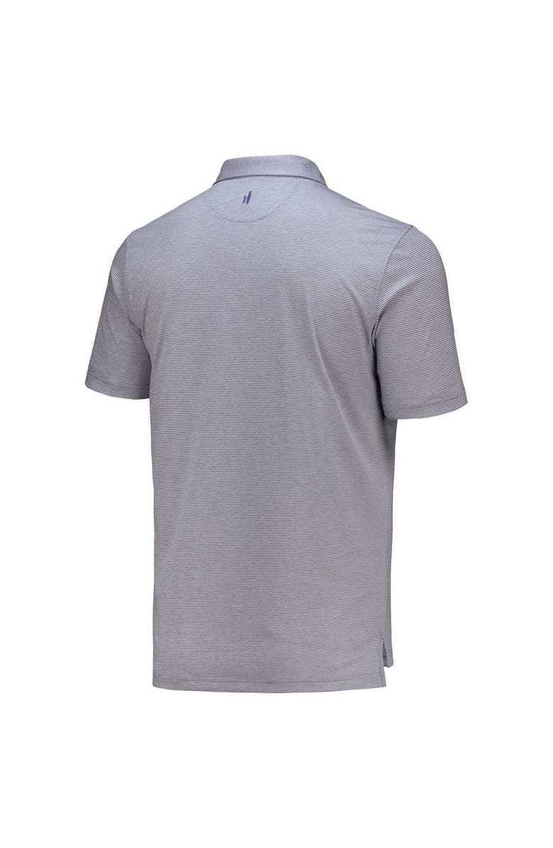 johnnie-O Men's johnnie-O Purple THE PLAYERS Lyndon Striped Prep-Formance Polo, Alternate, color, Purple