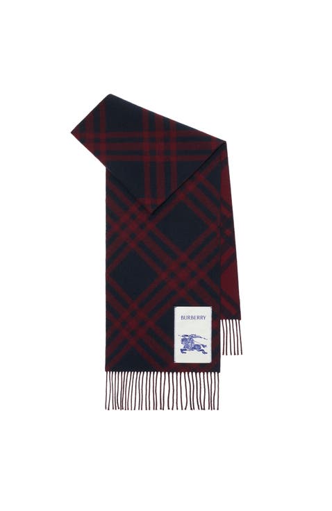 Check Cashmere Scarf