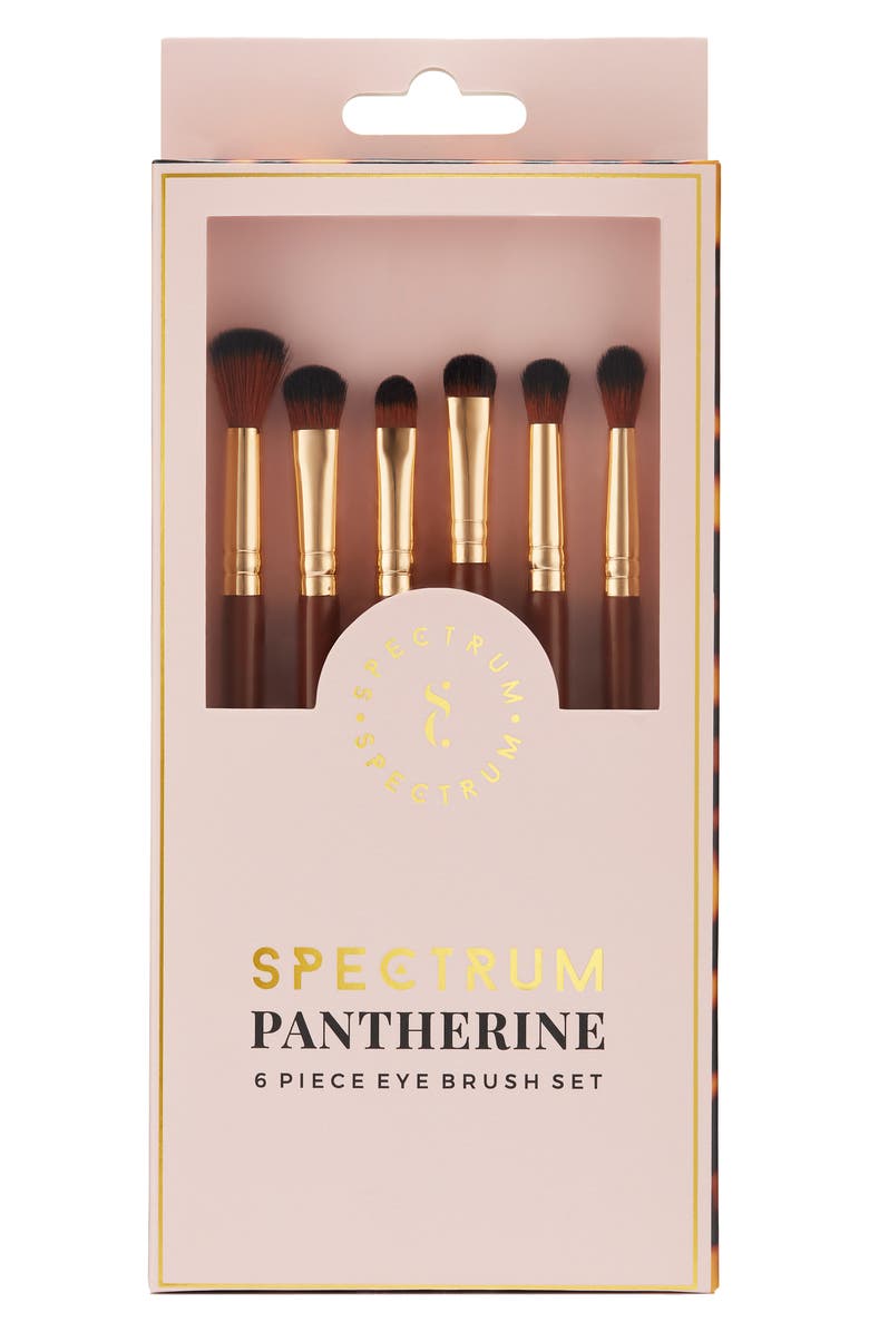 SPECTRUM Pantherine 6-Piece Eye Makeup Brush Set $45 Value, Alternate, color, Brown