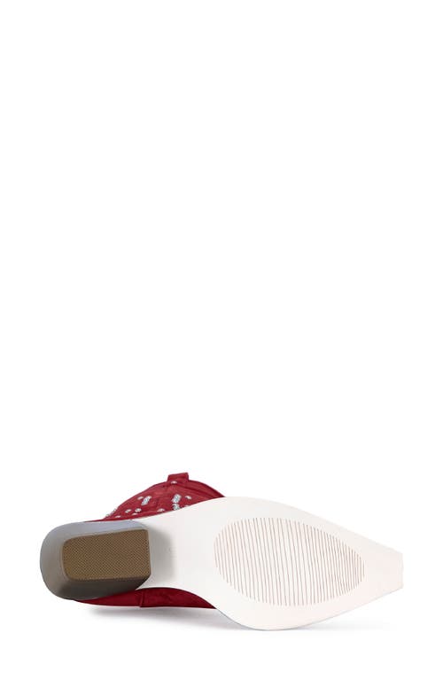 Azalea Wang Beckett Western Boot In Red