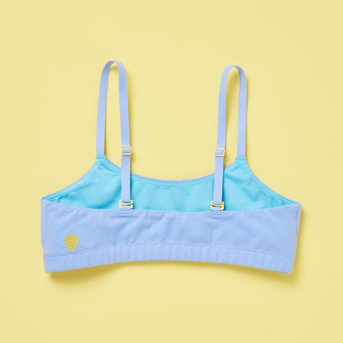 Yellowberry Pipit Pima Cotton Bra In Ocean Reef