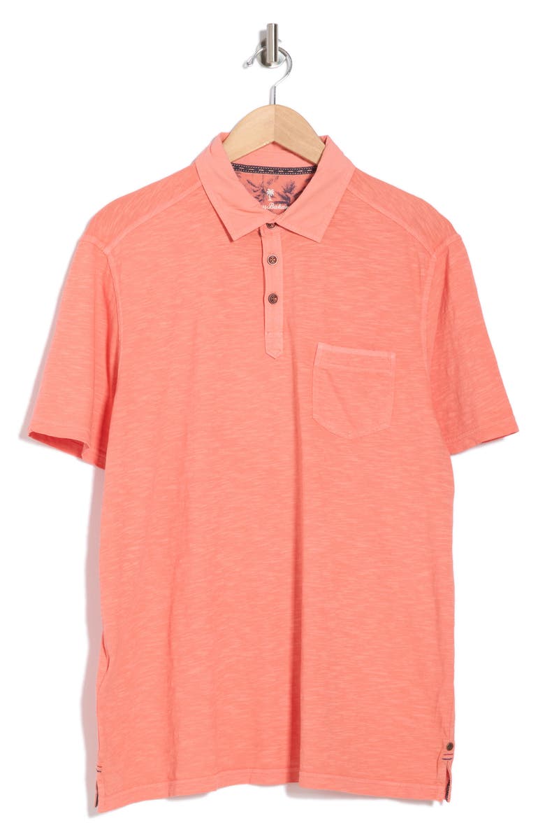 Tommy Bahama Condesa Canyon Organic Cotton Polo Shirt, Alternate, color, Red Ginger