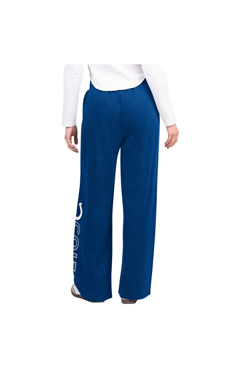G-III 4HER BY CARL BANKS Women's G-III 4Her by Carl Banks Royal Indianapolis Colts Field Wide Leg Sweatpants, Alternate, color, Royal