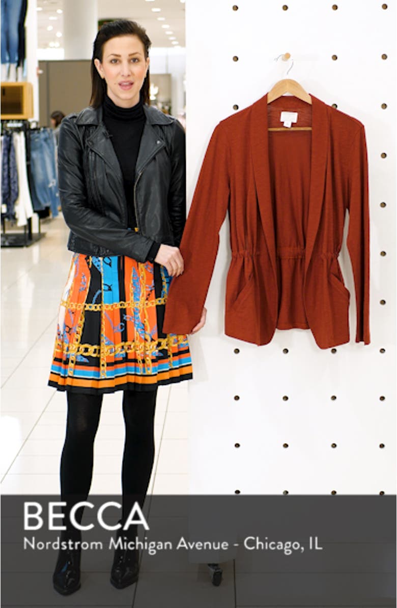 Cinch Waist Knit Jacket, sales video thumbnail