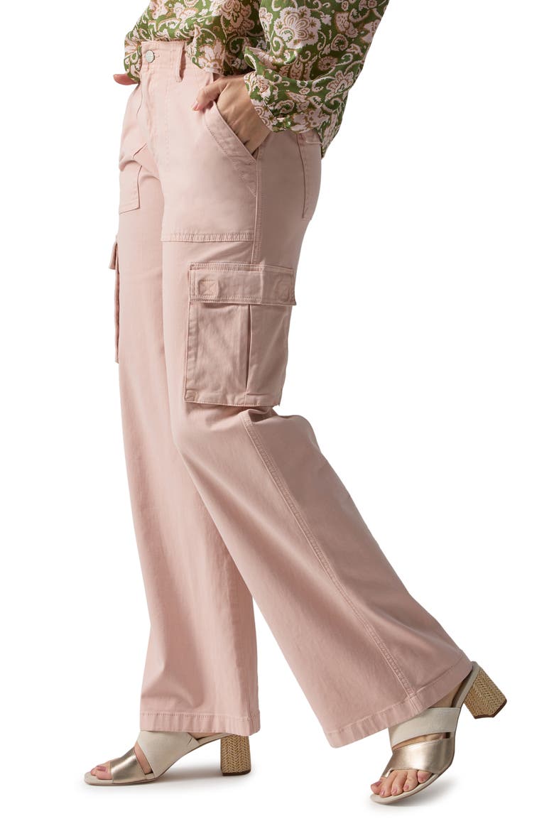 Reissue Wide Leg Cargo Pants, Alternate, color, ROSE SMOKE