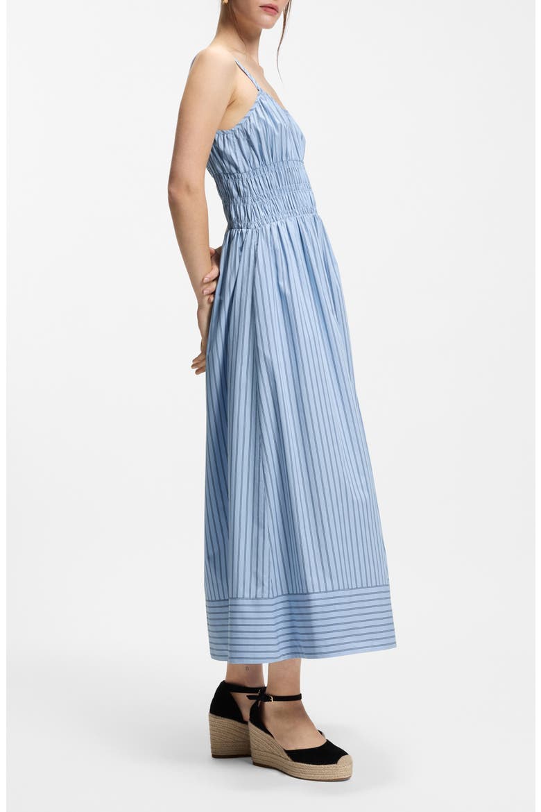 Stripe Cotton Sundress, Alternate, color, BLUE STRIPE