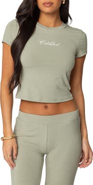 EDIKTED So Edikted Graphic Baby Tee