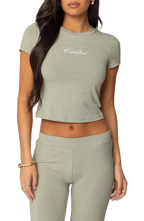 Edikted T Shirt In Olive