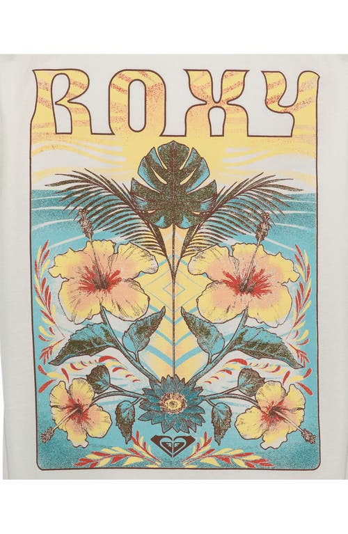 Roxy Kids' Soulflower Oversized Graphic Tee In Neutral