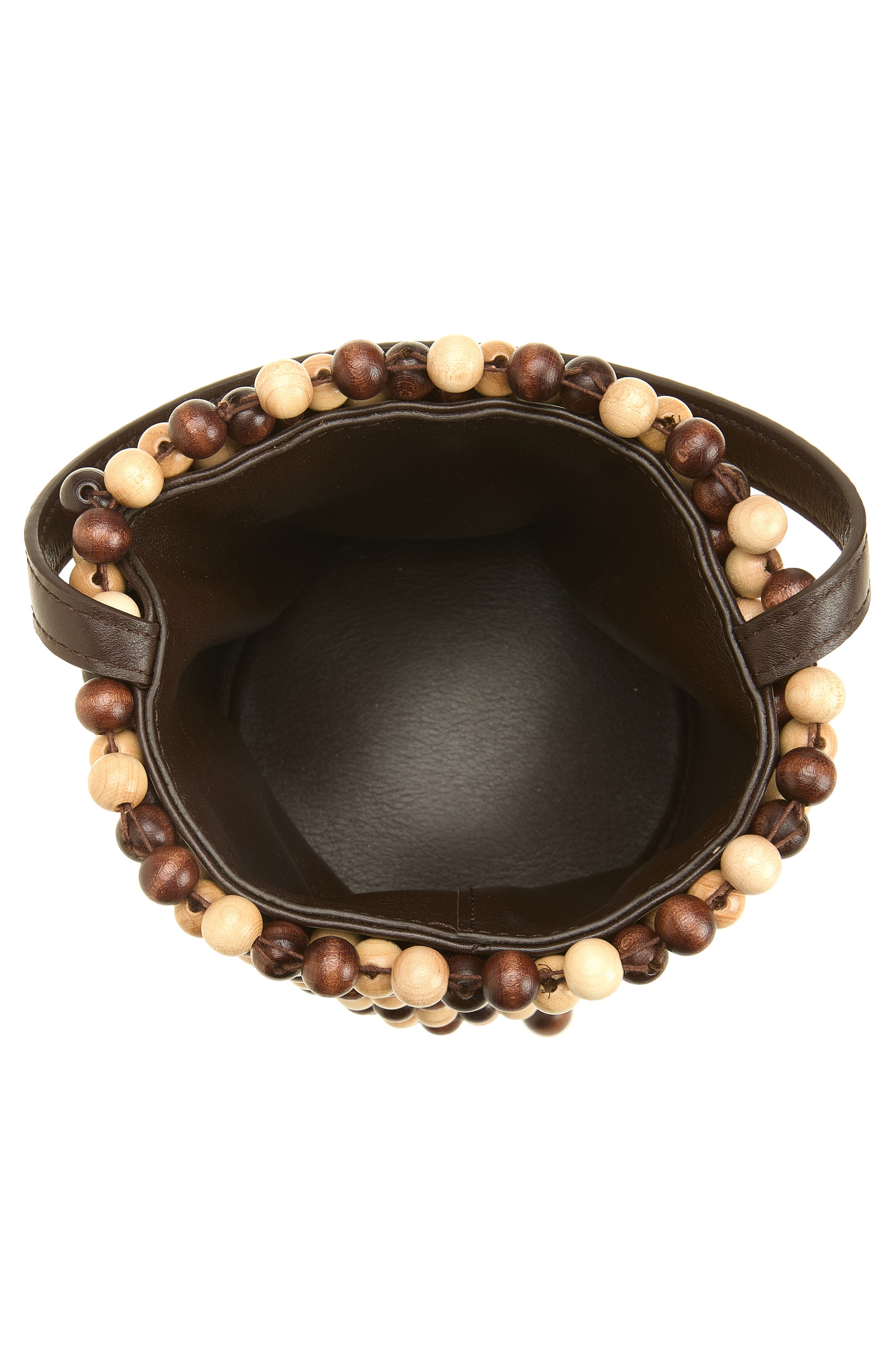 Sac À Main Beaded Shoulder Bag, Alternate, color, BROWN / GOLD