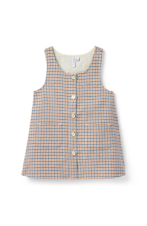 Janie And Jack Houndstooth Jacquard Jumper In Brown
