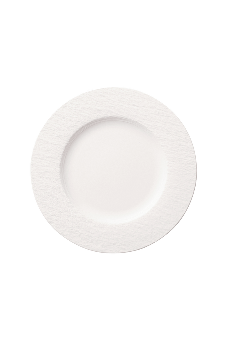 Manufacture Rock blanc Dinner Plate, Main, color, white