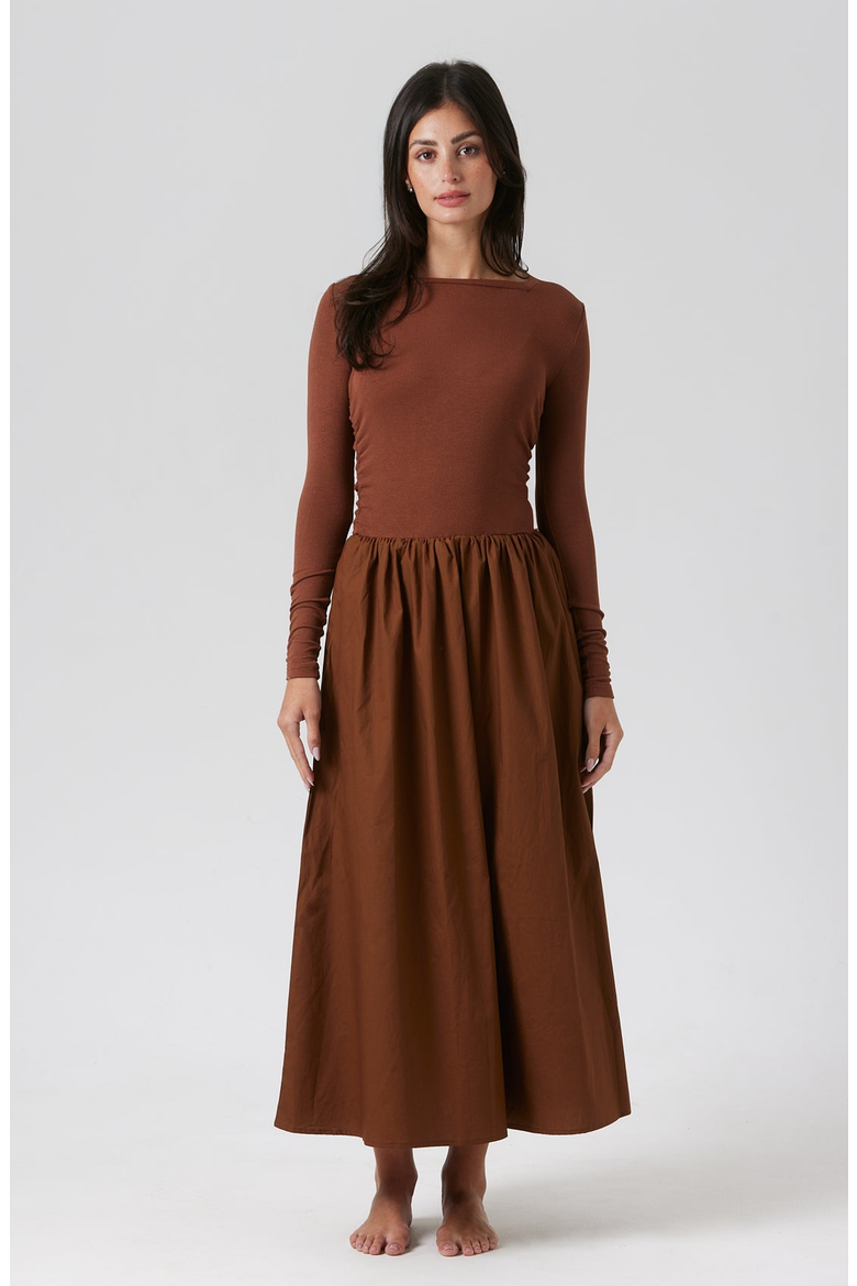 Shay Dress, Main, color, Brown