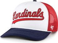 '47 Men's '47 White St. Louis Cardinals Foam Front Script Trucker Snapback Hat