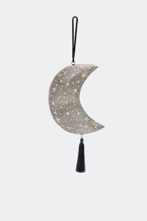 Beaded Crescent Wristlet