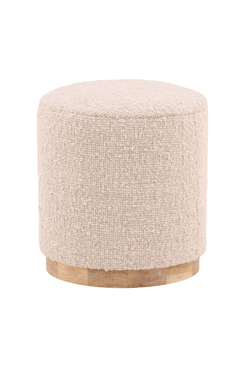 Gia Handwoven Wool Accent Stool, Main, color, Natural