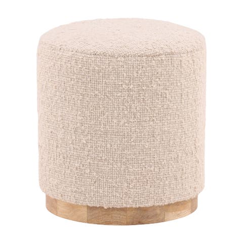 Gia Handwoven Wool Accent Stool