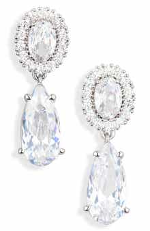 Nadri Jzmn Cubic Zirconia Double Drop Earrings