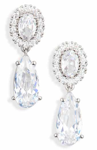 Nadri Jzmn Cubic Zirconia Double Drop Earrings