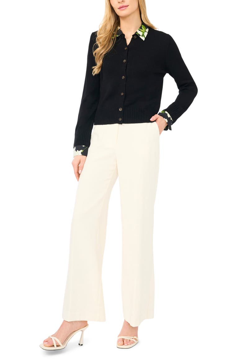 Hebe Twofer Cardigan, Alternate, color, RICH BLACK