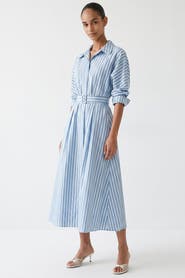 Exquise Bogie Raglan Sleeve Belted Midi Dress