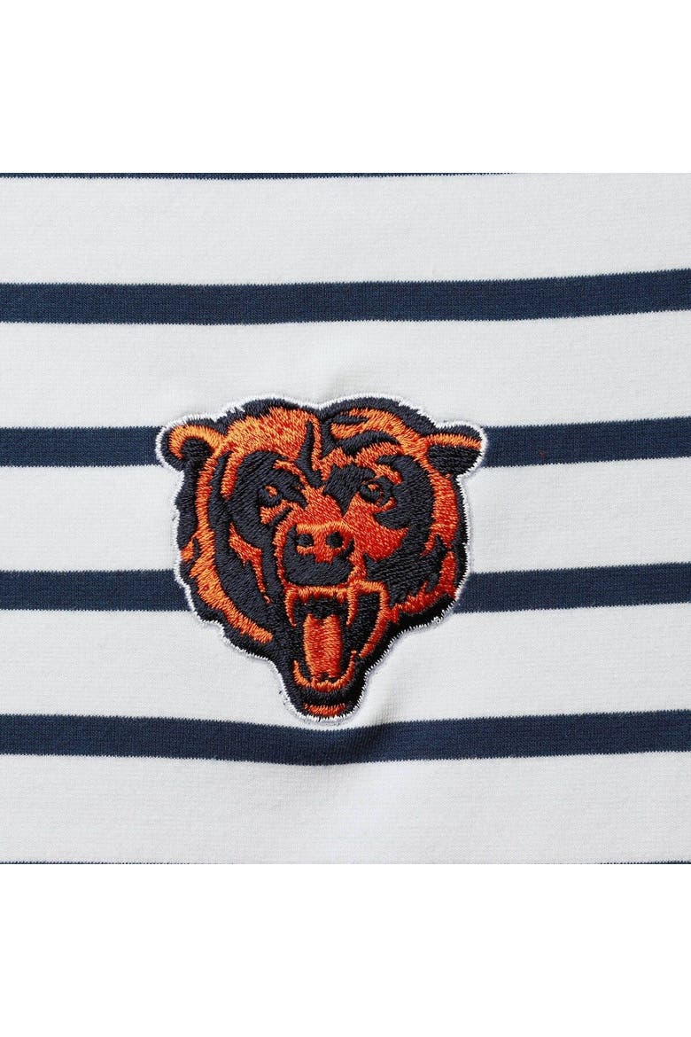 Women's Tommy Bahama White Chicago Bears Tri-Blend Jovanna Striped Dress, Alternate, color, White