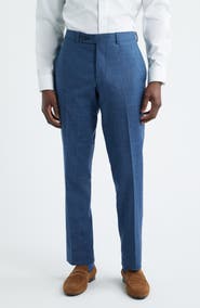 Jack Victor Patrick Tropical Wool, Silk & Linen Blend Pants