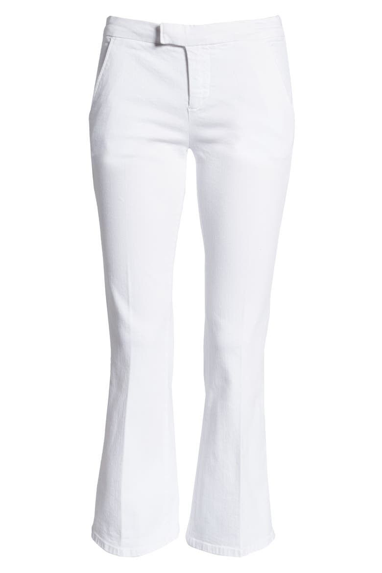 Le Serge Crop Flare Jeans, Alternate, color, BLANC